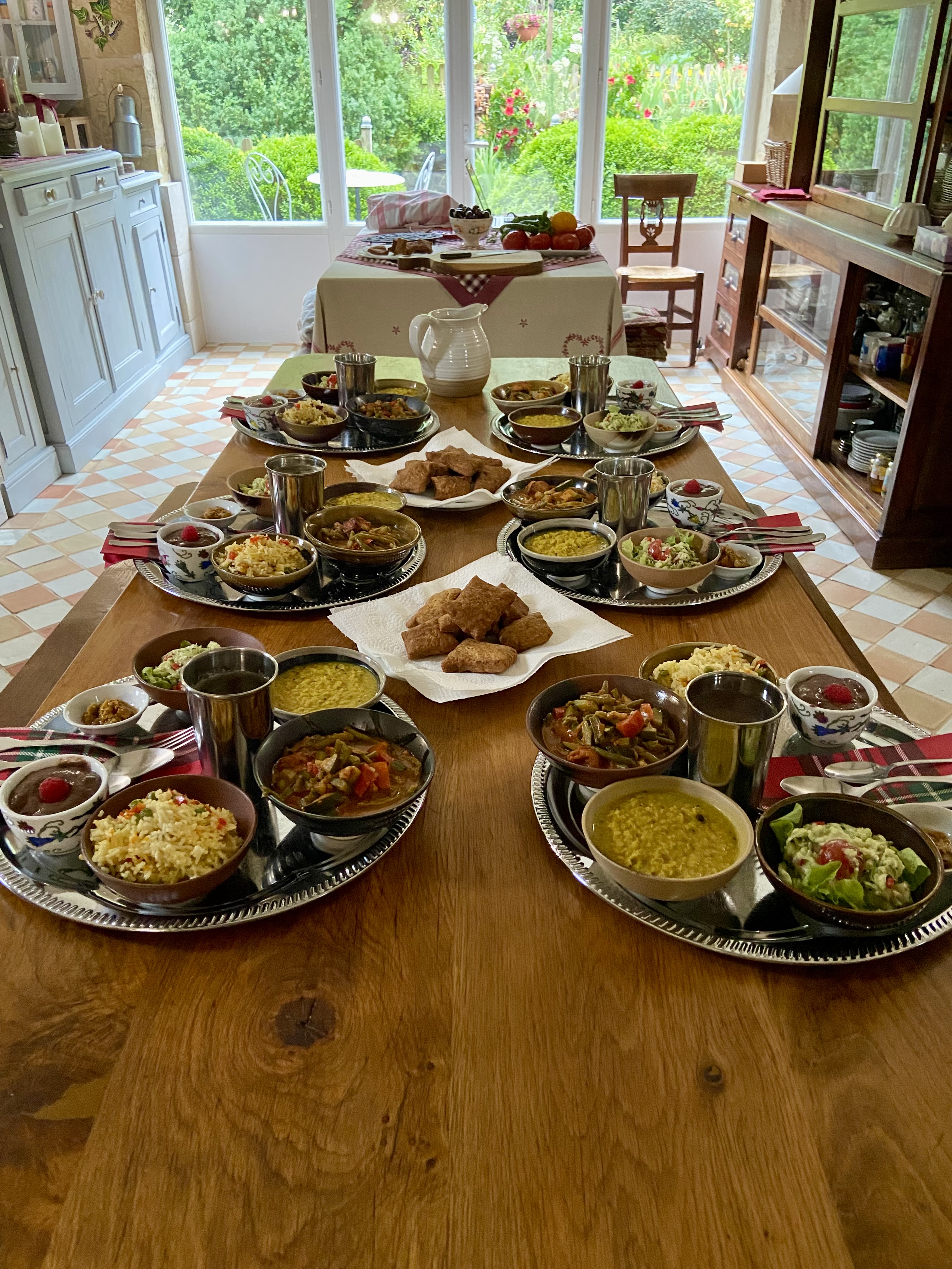 Repas indien végétarien